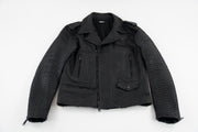 Python Skin Biker Jacket