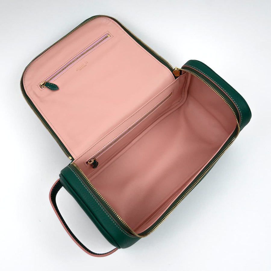 French Leather Toiletry Bag