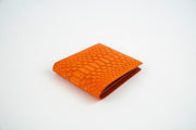 Orange Python Skin Wallet